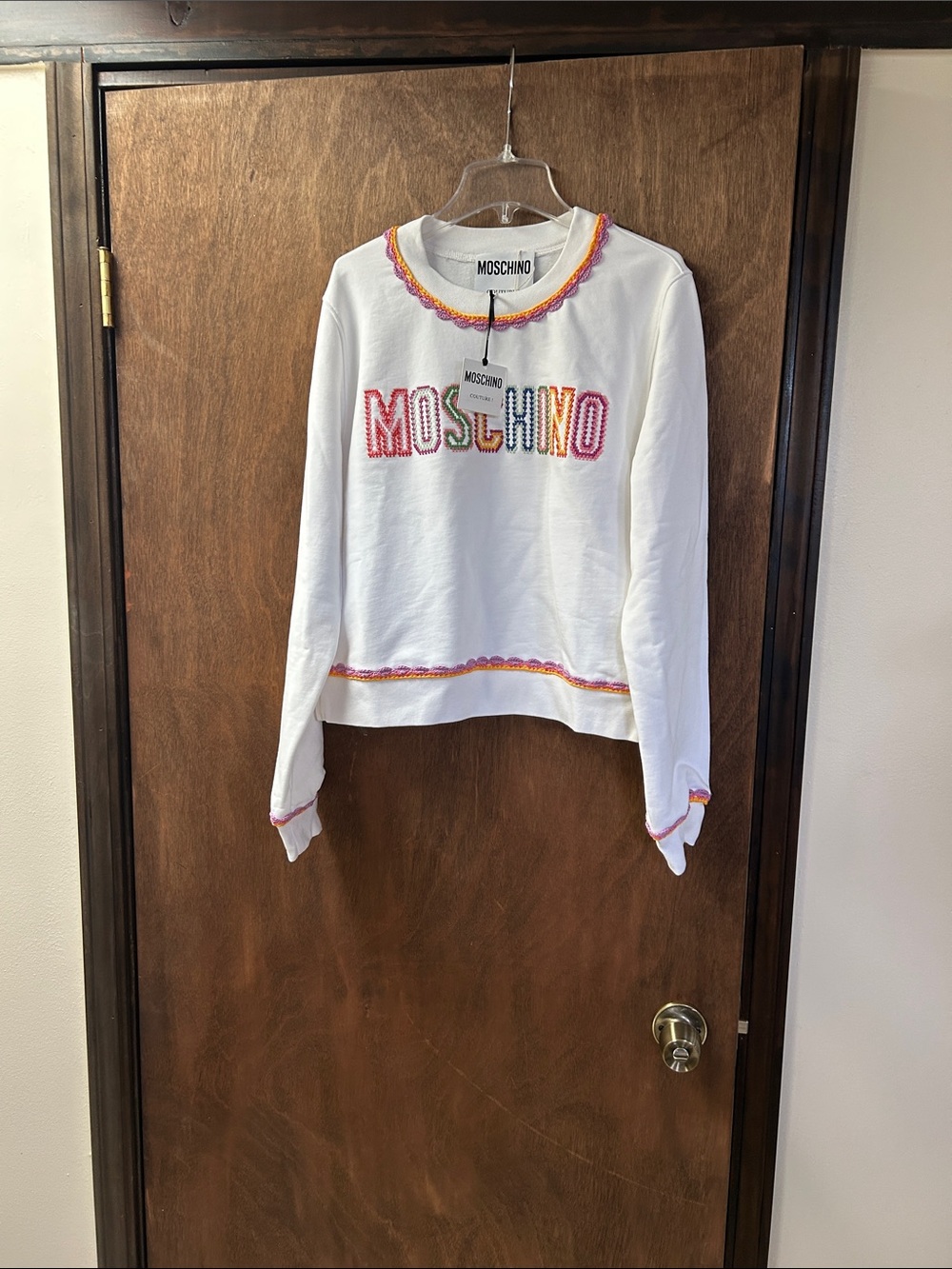 New Moschino logo sweater
